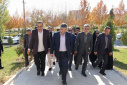 حضور استاندار مرکزی و مسئولان در محل یادمان شهدای گمنام دانشگاه علوم پزشکی اراک