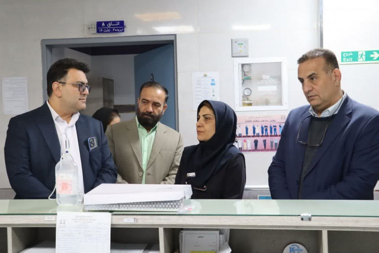 بازدید نوروزی نماینده مجلس و رئیس دانشگاه علوم پزشکی از بیمارستان آیت‌الله خوانساری