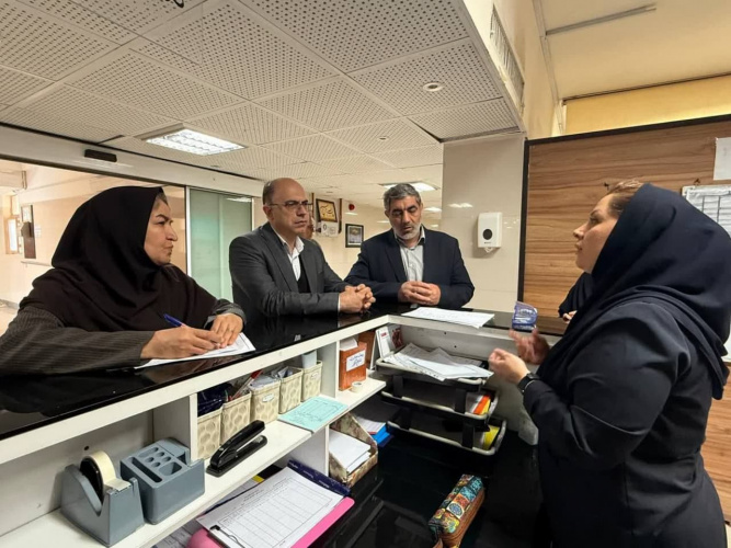 بازدید دکتر علیرضا کمالی از بیمارستان امیرکبیر در ادامه نظارت‌های ستاد نوروزی