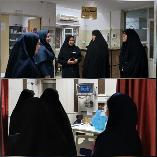 بازدید شبانه مشاور امور بانوان نماینده ولی‌فقیه در استان از مرکز آموزشی درمانی امیرکبیر